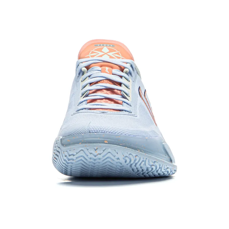 LiNing Knife 5 Slip Resistant Coverage Lightweight Rebound Low Top Performance Basketball Shoes Men's Blue White-4