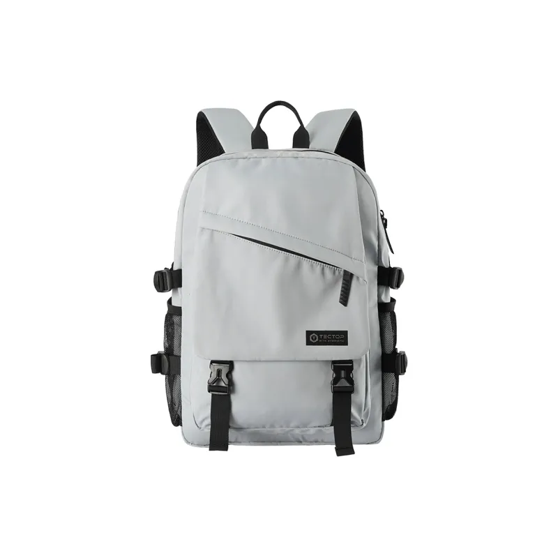 Tectop Oxford Backpack Regular Unisex Khaki/Dusty Blue/Classic Black-3