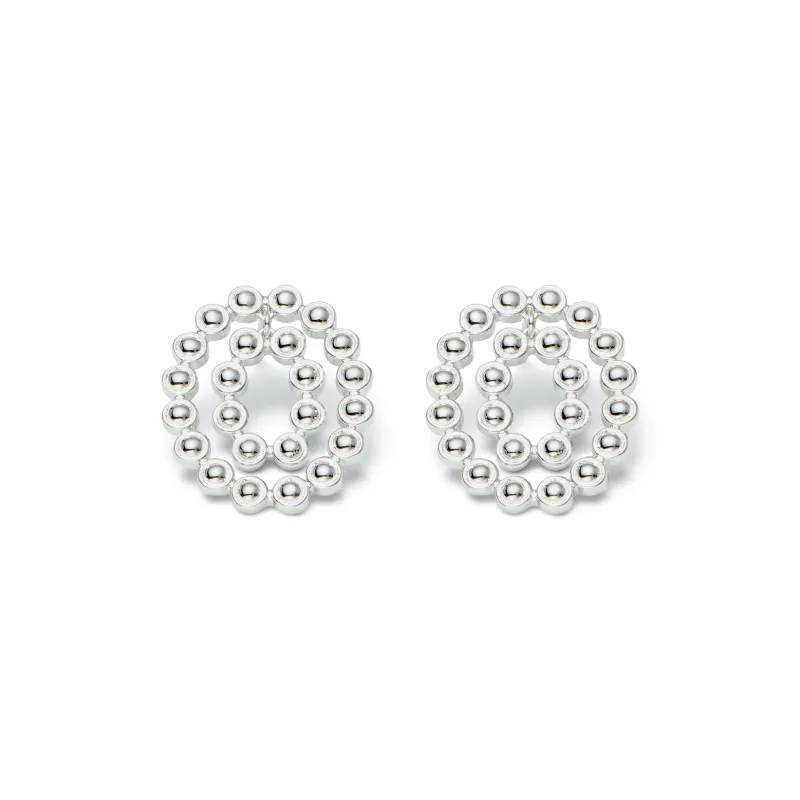 RSNY Gold Plated Copper Stud Earrings Women's-0