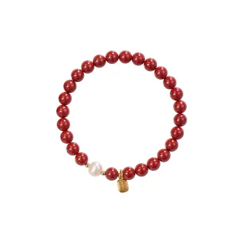 Strange Reconstructed Cinnabar Bracelets Women's