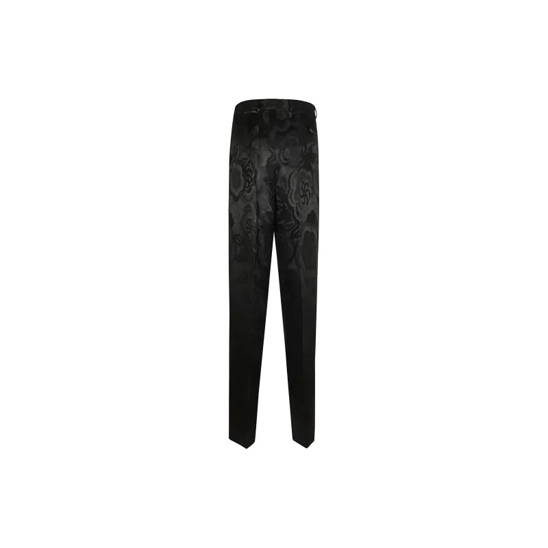 METROCITY Jacquard Palazzo Trousers-1
