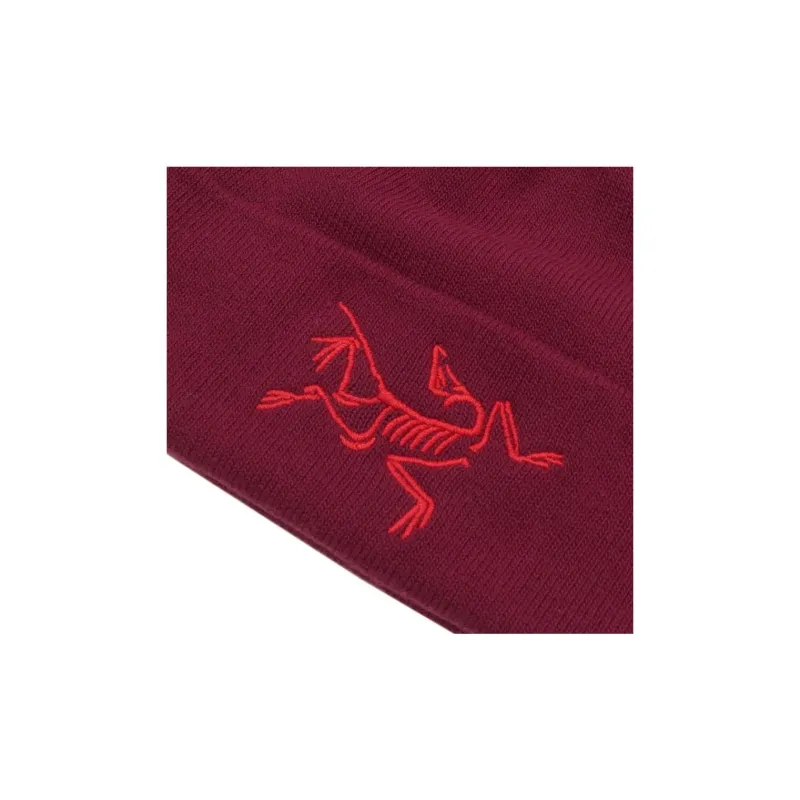 Arcteryx Knitted Fabric Beanies Unisex Bordeaux Burgundy-4