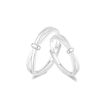 FORCHI Sterling Silver Rings Unisex Birthday And Anniversary Gift