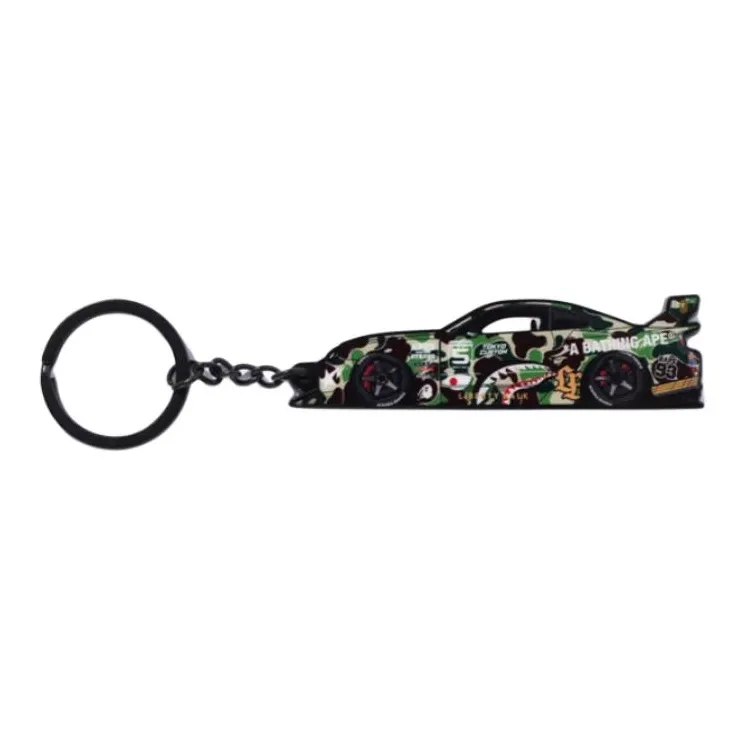 A BATHING APE ABC Camo Ape Head Shark Element Keychains Unisex Multicolor-0