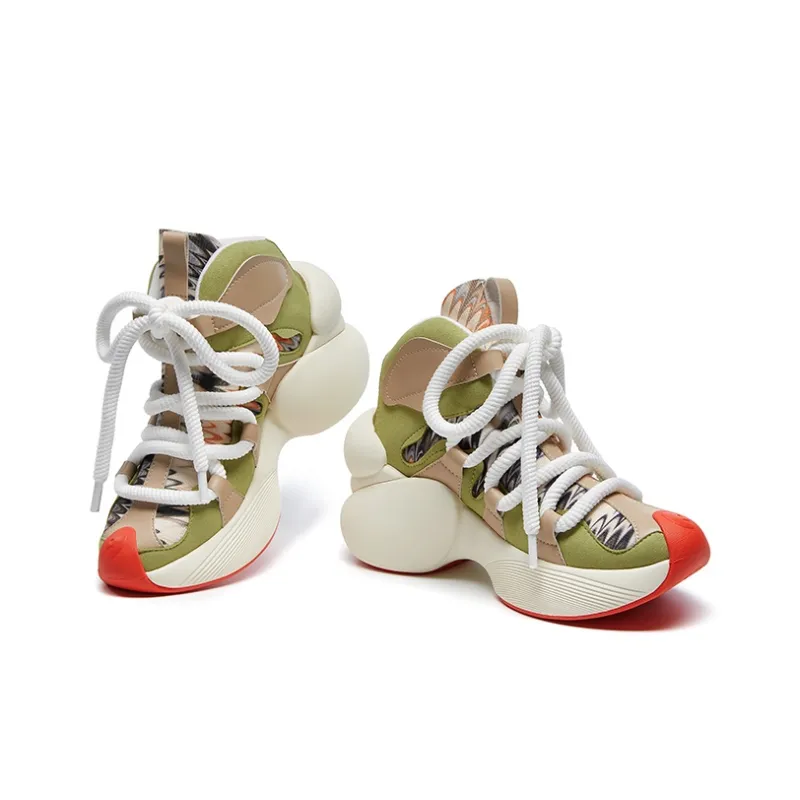 U.IN Bilbao High Top Chunky Sneakers Women's-31