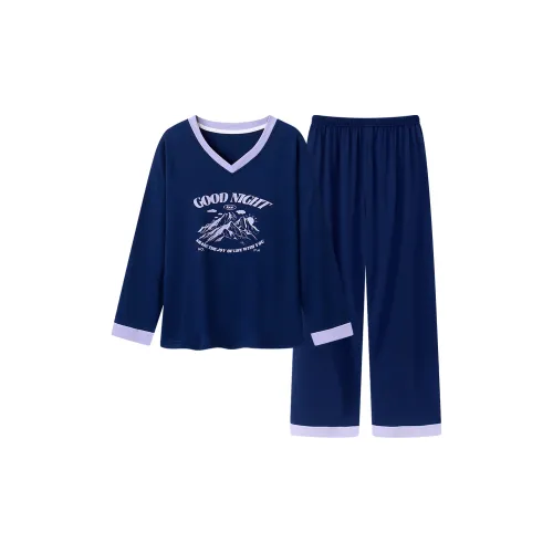 Follow The United States Pajama Set Women's Navy Blue