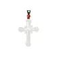 Mutton Fat Jade Style Cross 49*37*11MM