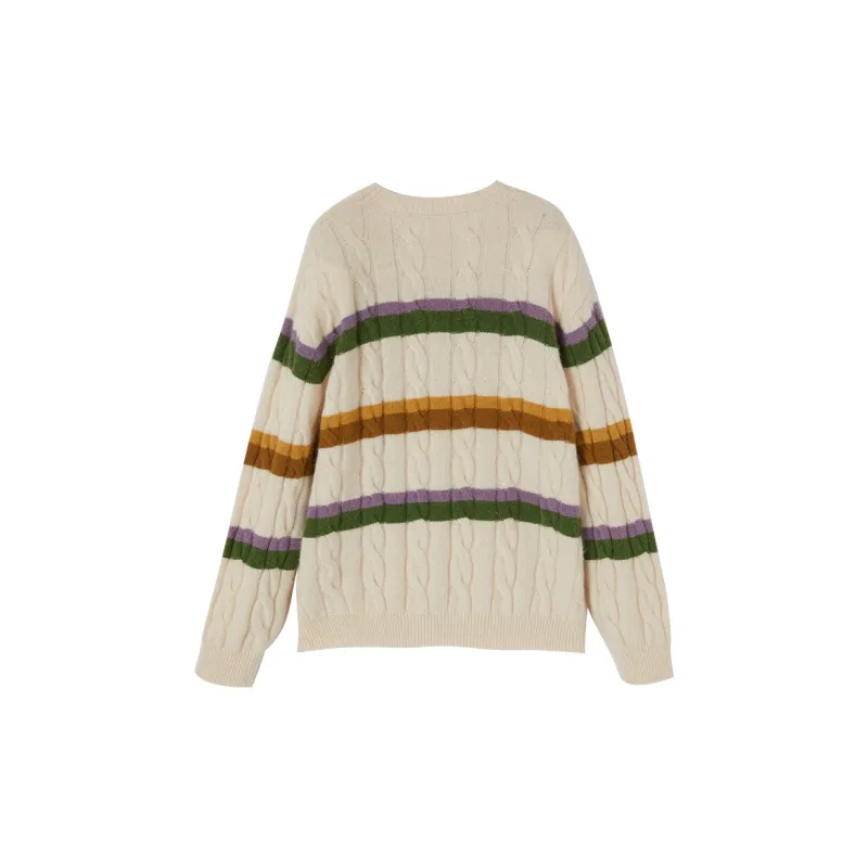XIANGYING Sweater Women's Beige-1