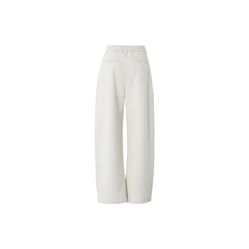 SOON FLOWER 2024 Fall Casual Pants Women's Ecru-1
