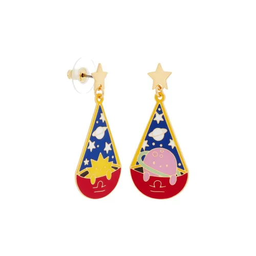 LES NEREIDES Brass Stud Earrings Women's Multicolor