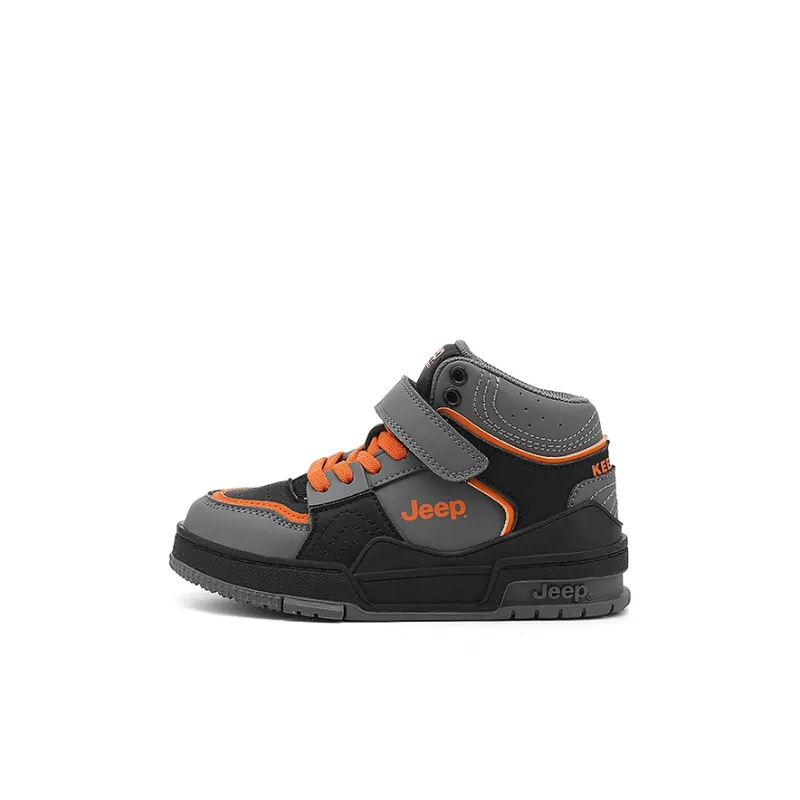Jeep Anti Slip And Wear Resistant Breathable High Top Kids' Skateboarding Shoes Kids'-18