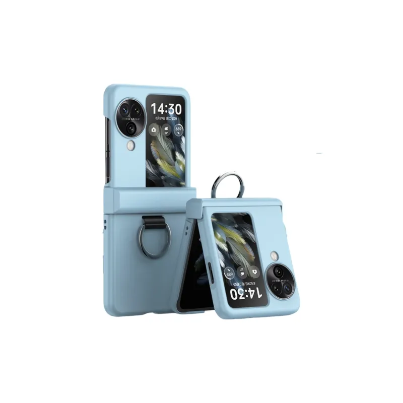 ZHUOJI TPU Material New Skin Feel Ring Buckle Advanced Phone Case Applicable OPPO Find N3 Flip-4