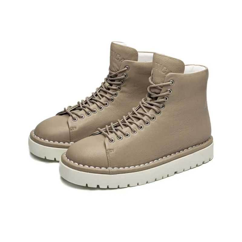 NAUTICA Anti Slip Wear Resistant High Top Casual Shoes Women's Khaki-2
