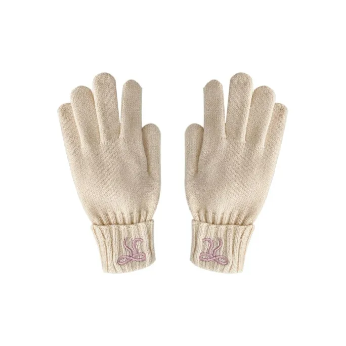 MUSTKOO Knitted Fabric Knit Gloves Women's-6