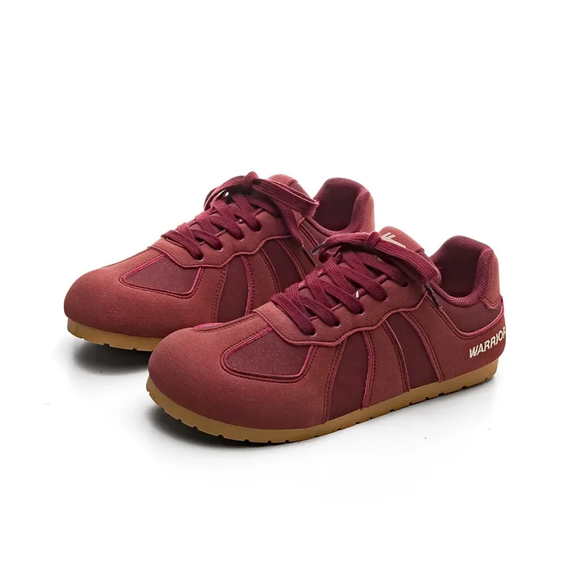 Warrior Non slip Breathable And Wear resistant Low Top Casual Shoes Women's Burgundy-2