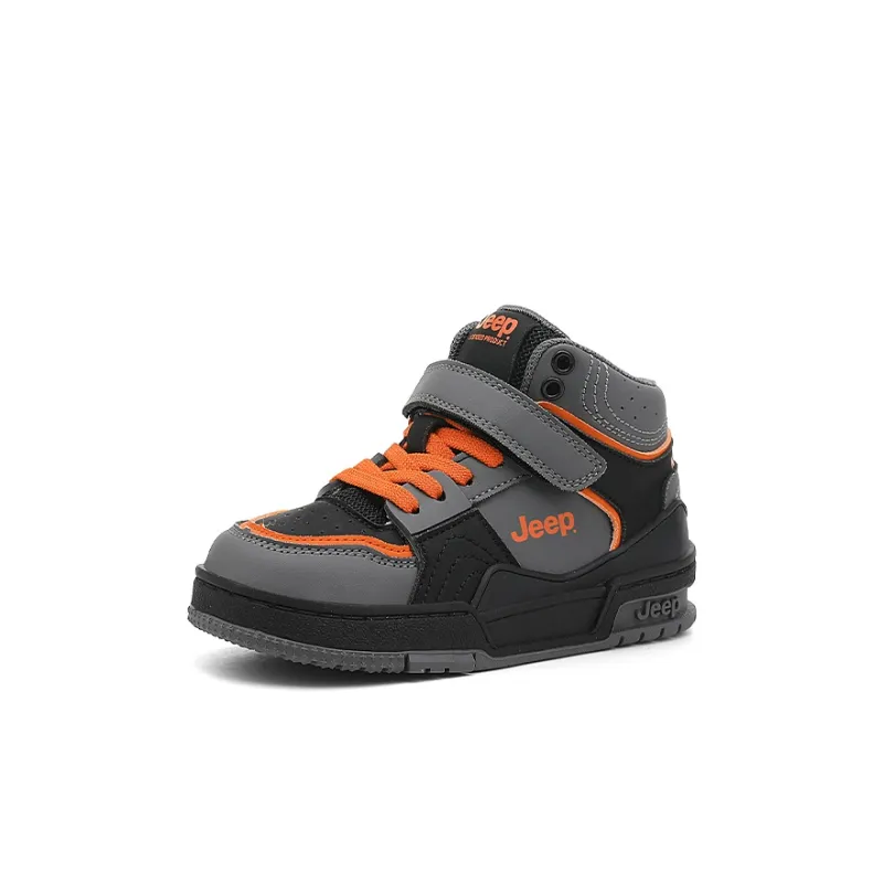 Jeep Anti Slip And Wear Resistant Breathable High Top Kids' Skateboarding Shoes Kids'-19
