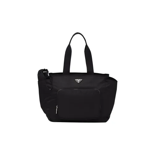 PRADA Recycled Nylon Baby Bag, Shoulder Bag, Crossbody Bag, Handbag Regular Women's Black