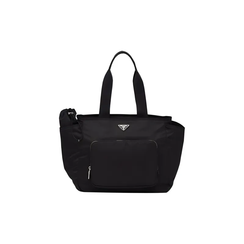PRADA Recycled Nylon Baby Bag, Shoulder Bag, Crossbody Bag, Handbag Regular Women's Black-0