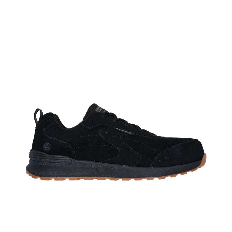 Skechers Work Anti-Slip Wear-Resistant Low-Top Casual Shoes Men's Black-1
