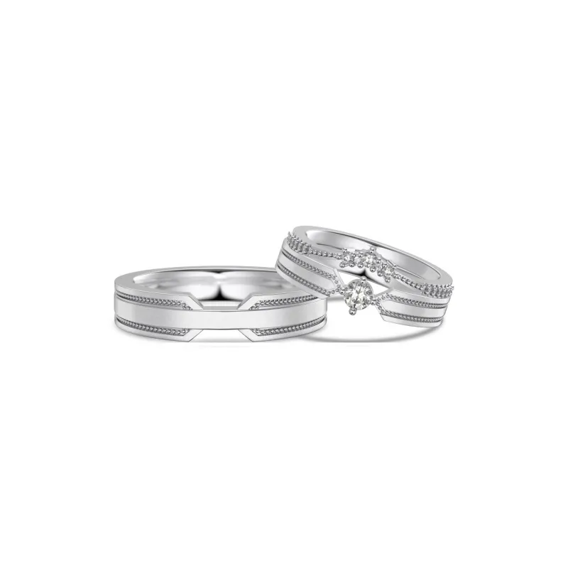KAILEIFU S925 Silver Rings Unisex Silver-2