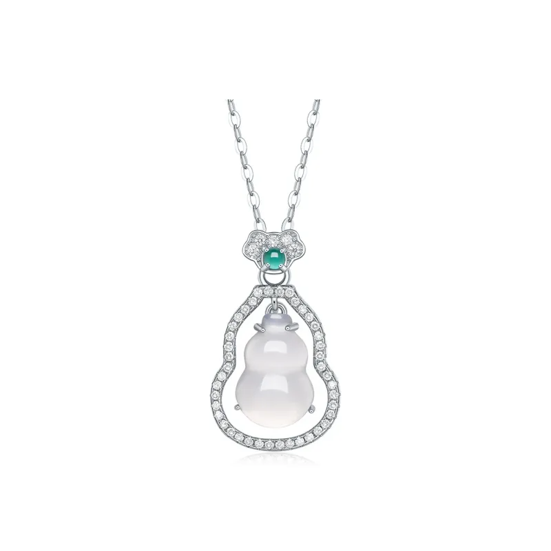 JINGUIFU Chalcedony Necklaces Women's-0