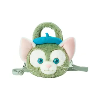 Disney Plush Backpack Crossbody Bag Handbag Medium Size Unisex Green