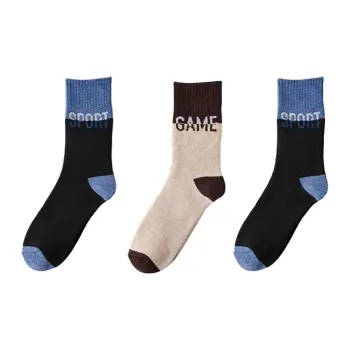 Cotton Gene Mid Calf Socks Men's Combo Set