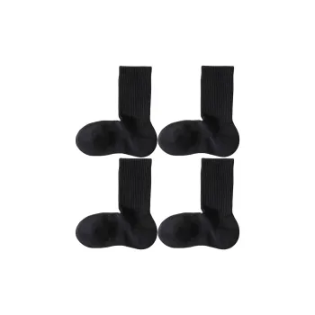 Cheemy Free Mid Calf Socks Women's 4 Pack Black