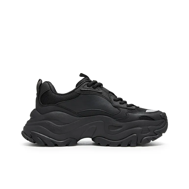 Champion Thousand Layer Shoes Low Top Chunky Sneakers Men's Black/Silver White-1