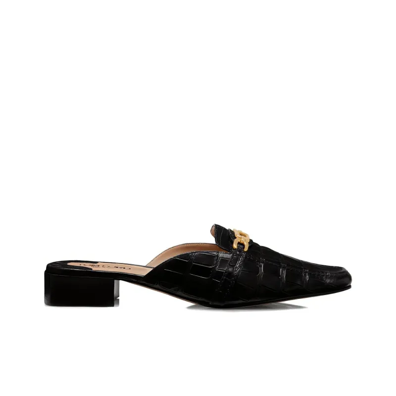 TOM FORD Whitney Crocodile-embossed Leather Mules-1