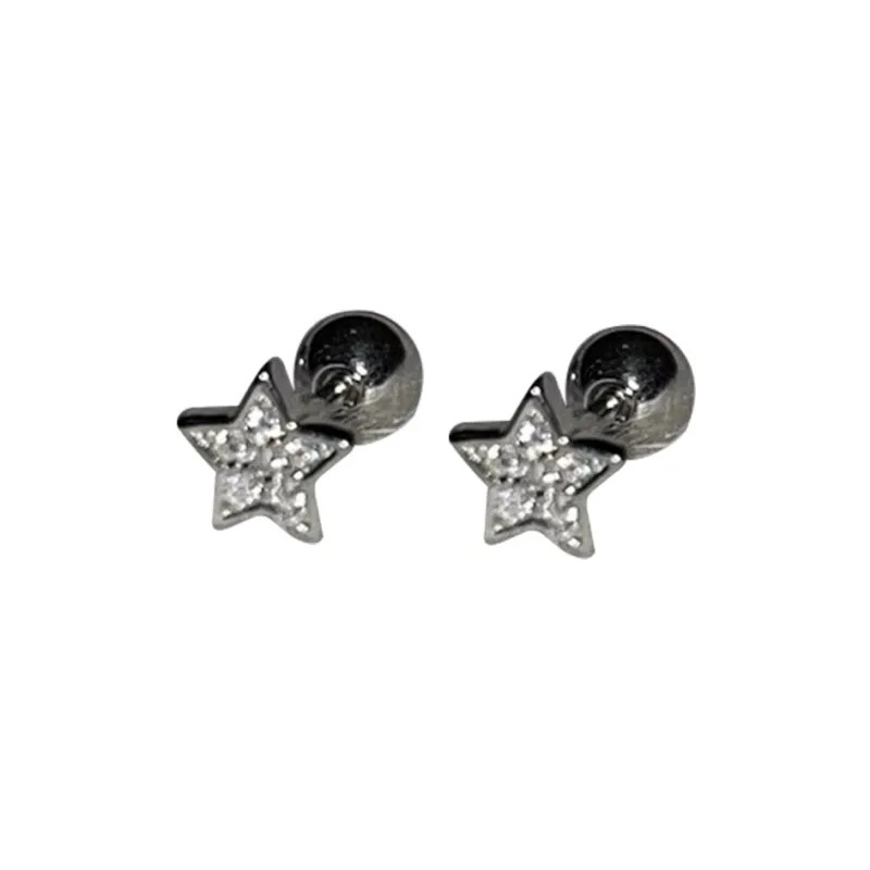 Asia Star Alloy Earrings Women's-5