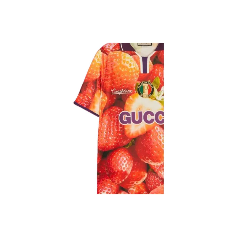 GUCCI X Palace Printed Football Technical Jersey T Shirt-5
