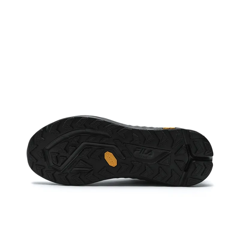 FILA BOA WOLF Wear Resistant Low Top Running Shoes Men's Black-4