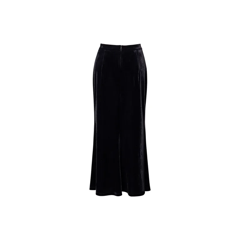 ROEYSHOUSE Casual Long Skirt Women's Black-1