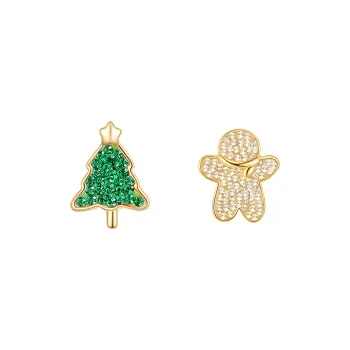 LUCKY ZHY S925 Silver Stud Earrings Women's