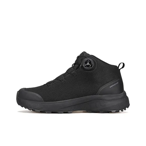 HUMTTO Cushioned Wear Resistant Support High Top Outdoor Shoes Men's Black