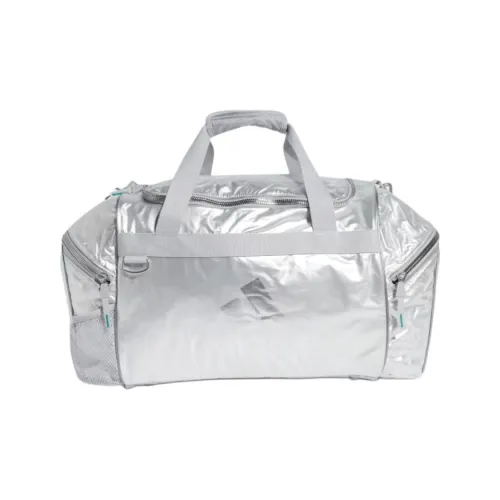 Adidas Polyester Travel Bag Unisex Silver Metal