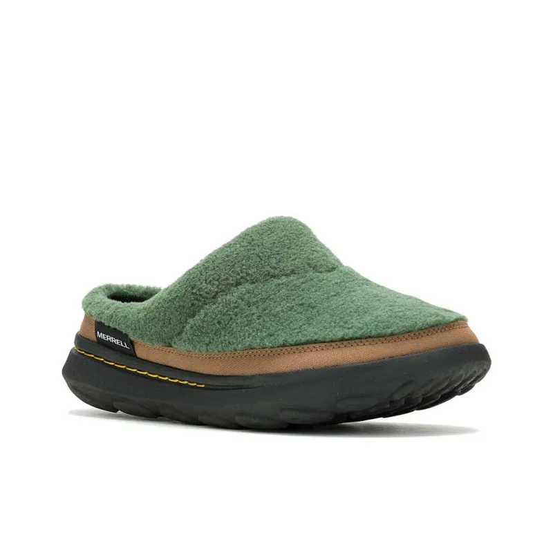 MERRELL Hut Moc 2 Abrasion Resistant Slip Resistant Wrap toe Slippers Men's Green-2