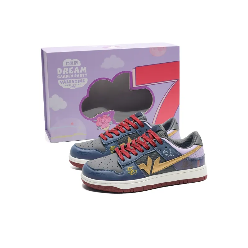 7 SEVFUN Slip Resistant Low Top Skateboard Shoes Unisex Wukong Blue-15