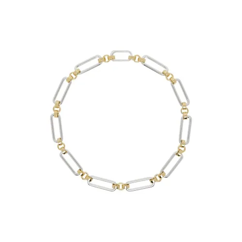 Laura Lombardi Brass Necklaces Women's Silver