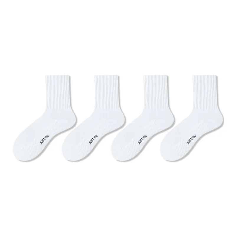 JIAZINI Mid Calf Socks Men's 4 Pack-1