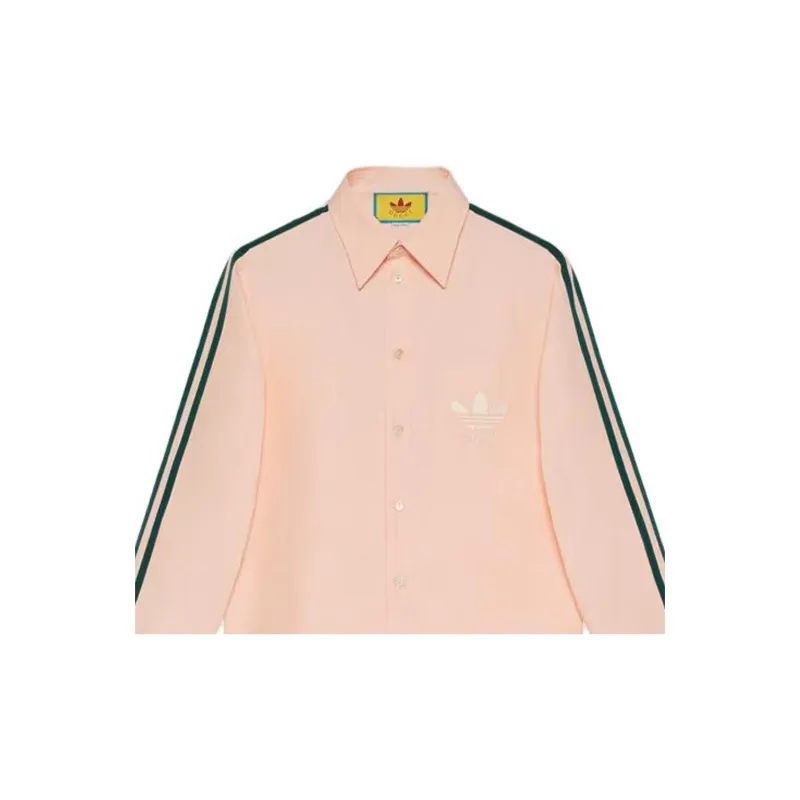 Adidas Originals X GUCCI Adidas X GUCCI Co branded Series Shirts Women's Pink-4