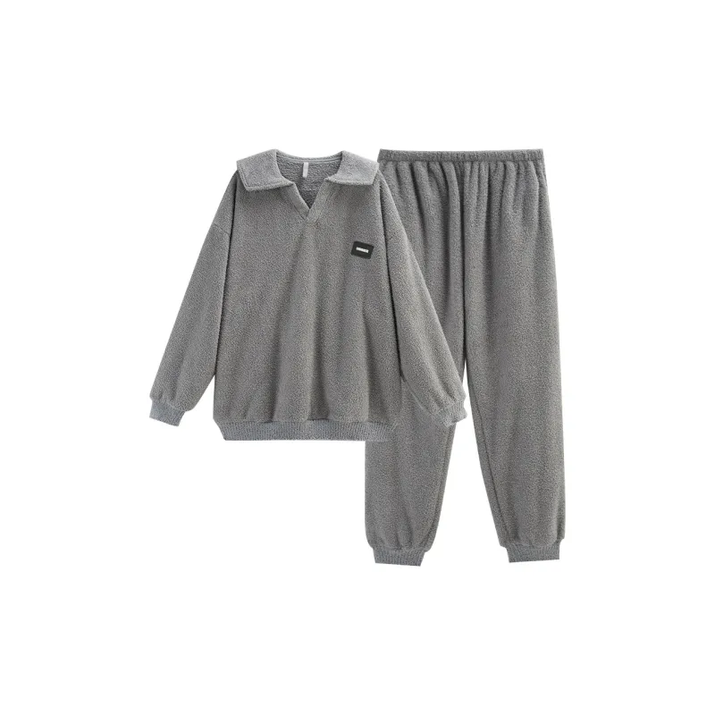 Same Language Pajama Set Men's Moon Gray-0
