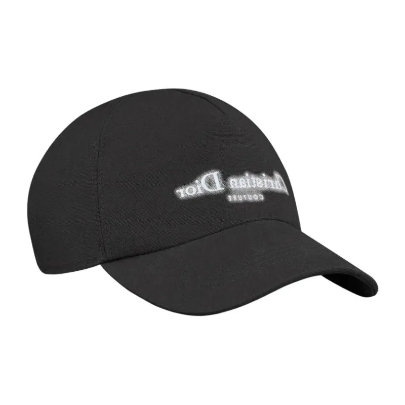 DIOR Cotton Baseball Caps Men's Black-1