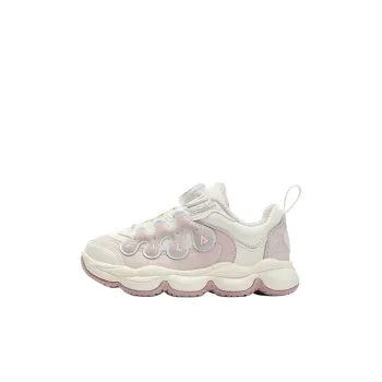 FILA KIDS BOA Anti Slip Wear Resistant Low Top Children's Basketball Shoes Pink White Children Aged 3 7 Years Old
