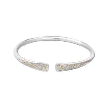 CUTE DAME S999 Silver Bangles Women's Silver