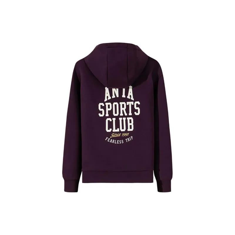 Anta Life Collection Sweatshirt Women's Dark Plum Purple-1