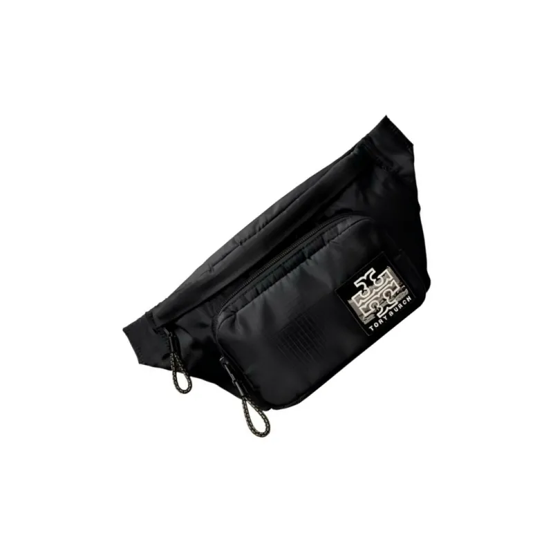 TORY BURCH Polyester Sling Bag, One Shoulder, Crossbody, Fanny Pack Unisex Black-3
