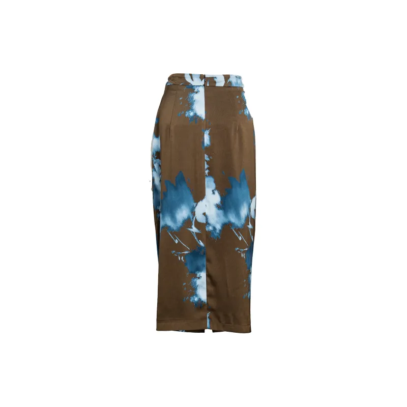 ROEYSHOUSE Casual Long Skirts Women's Multicolor-1