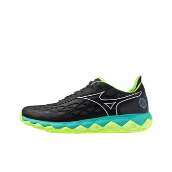 Mizuno Wave Enforce Tour Abrasion Resistant Slip Resistant Low Top Tennis Shoes Unisex Black